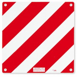 CARTELLO CARICHI SPORGENTI FIAMMA ALLUMINIO