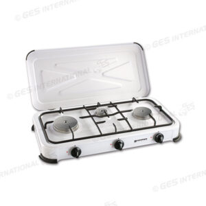 FORNELLO SMALTATO BIANCO 3 FUOCHI GPL