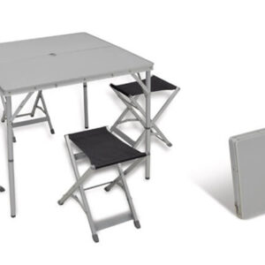 TAVOLO MODELLO IXEO CON 4 SGABELLI CONVER