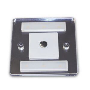 PLAFONIERA quadrata led 3w t.sw.4000k CON INTERRUTTORE