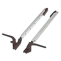 COPPIA BRACCETTI A SCATTO DX/SX A SLITTA POLYPLAS.400/450MM.