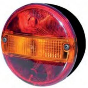 FANALE POSTERIORE ROTONDO 12V 3 FUNZIONI