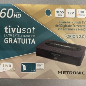 DECODER SATELLITARE TVSAT FULL HD CON TESSERA