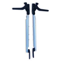 COPPIA BRACCETTI A SCATTO DX/SX CON MANIGLIE 300/400MM.