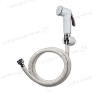 Doccetta con tubo flessibile bianco 1,2 m