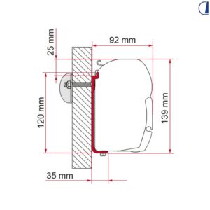 KIT PIASTRE FIAMMA PER VERANDA F45