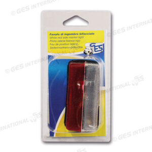 Luce ingombro bifacciale rettangolare a lampadina • blister