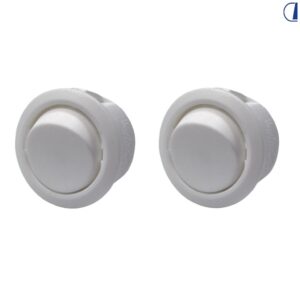 INTERRUTTORE UNIPOL. 10A TONDO BIANCO COPPIA BLISTER